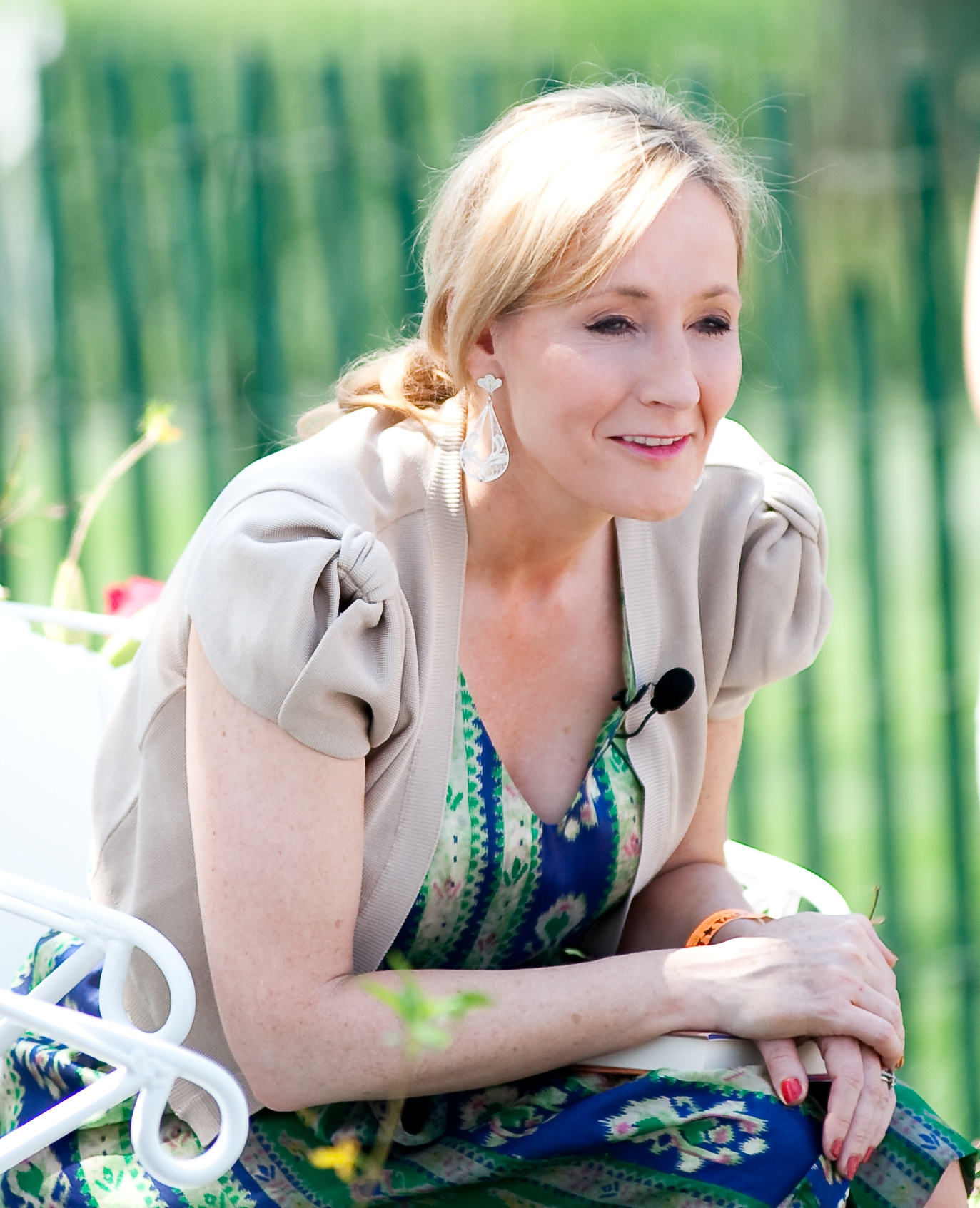 fotografía de Joanne Rowling en la Casa Blanca